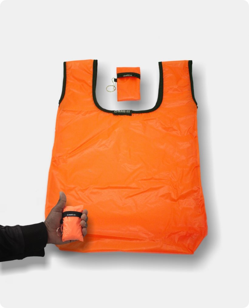 Bag-It Bright Orange Shopping Bag Bag-It Bright Orange Shopping Bag