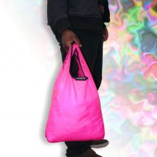 Bag-It Bright Pink reusable shopping bag 1